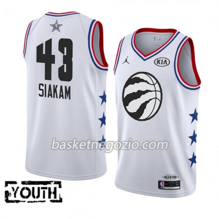 Canotte Bambino Toronto Raptors Pascal Siakam 43 2019 All-Star Jordan Brand Bianco Swingman